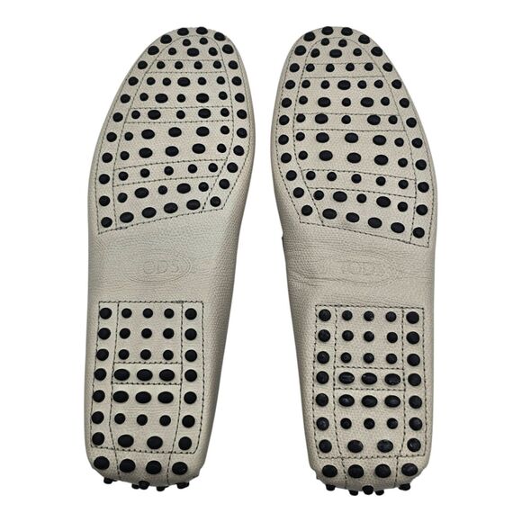 Tod\'s Driving Shoes City Gommino Leather Loafers - Gray - US 9 / UK 8 $695 main image 5